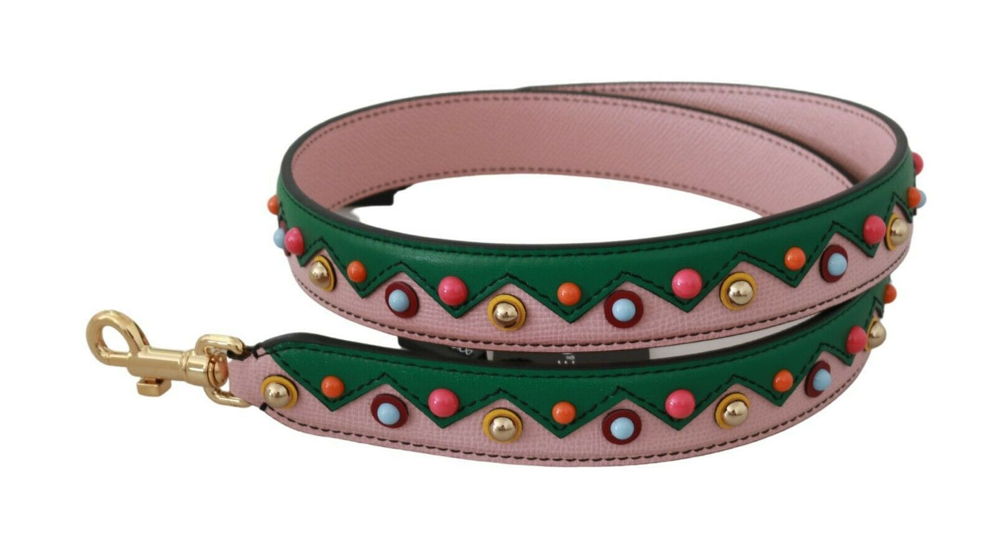 Dolce & Gabbana Elegant Flerfarvet Læder Skulderrem