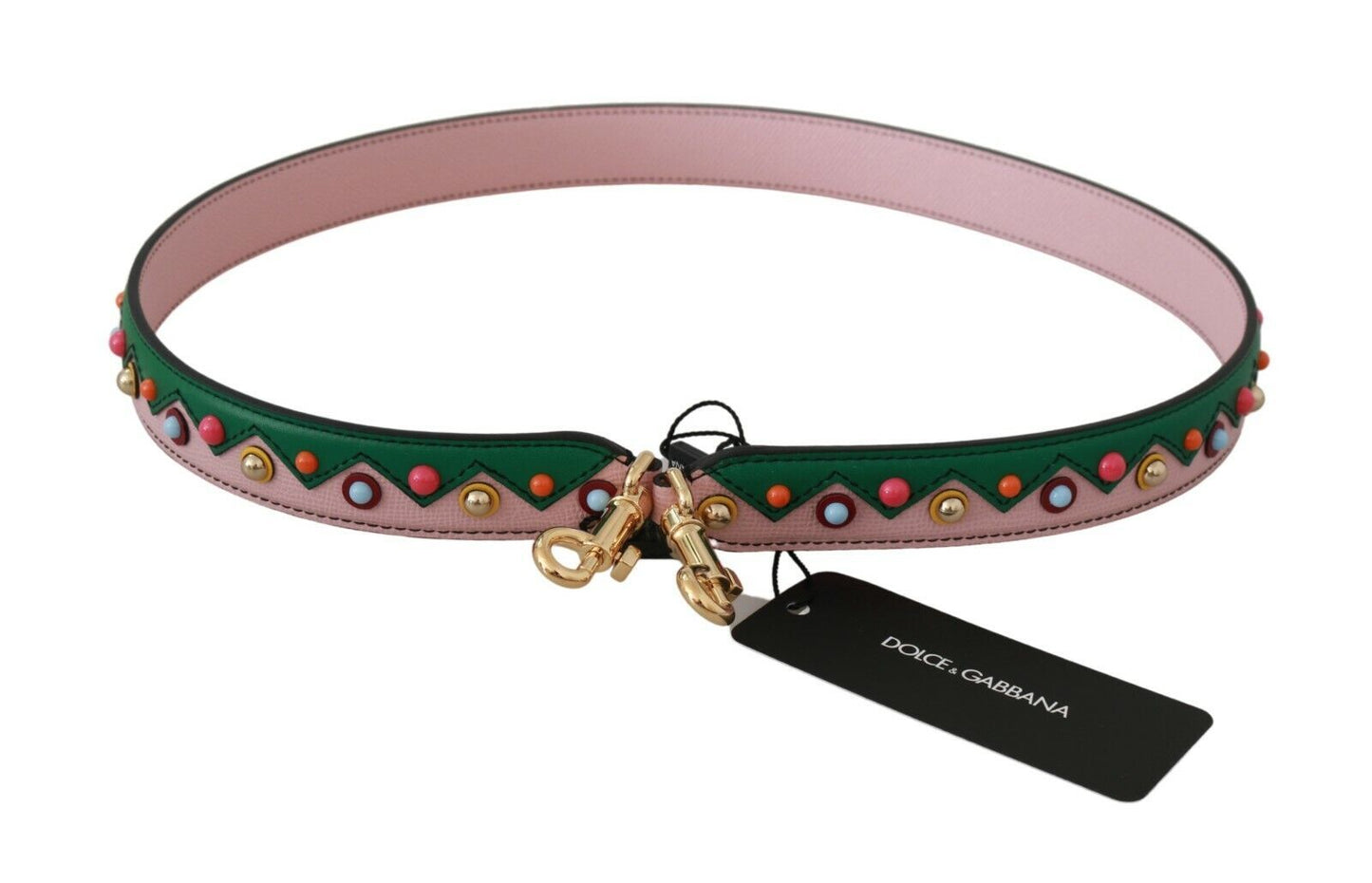 Dolce & Gabbana Elegant Flerfarvet Læder Skulderrem