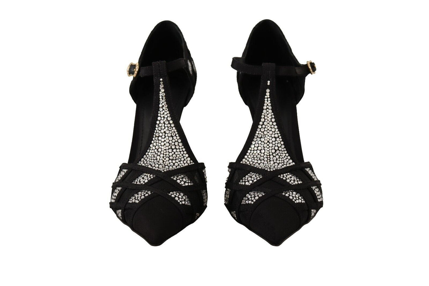 Dolce & Gabbana Elegante Krystaludsmykkede Pumps i Ruskind