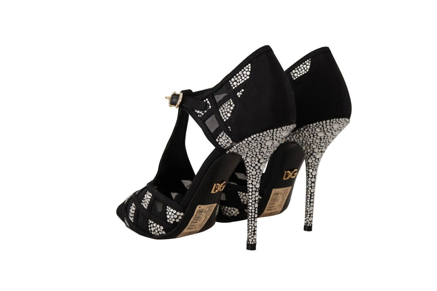 Dolce & Gabbana Elegante Krystaludsmykkede Pumps i Ruskind
