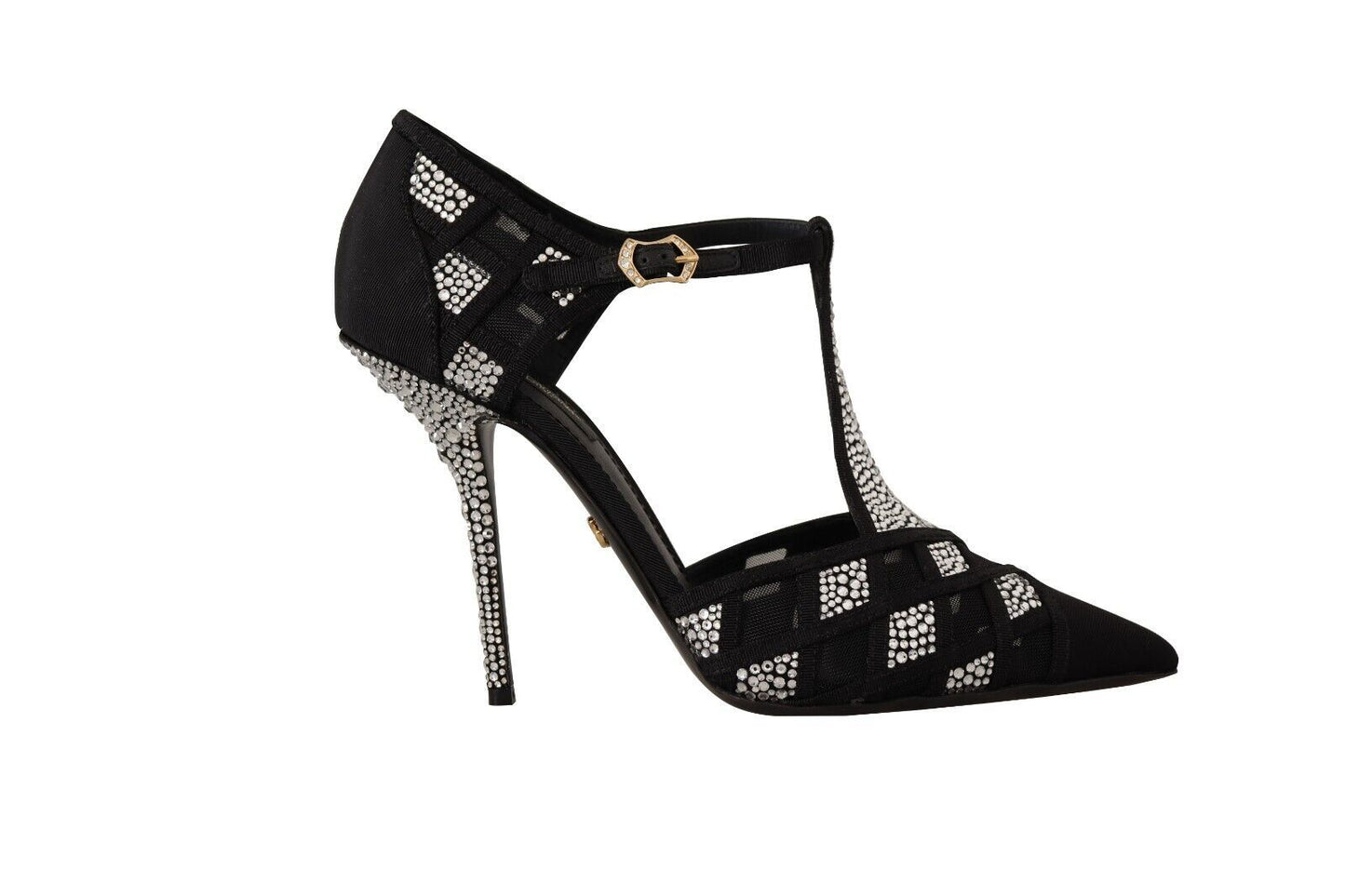 Dolce & Gabbana Elegante Krystaludsmykkede Pumps i Ruskind