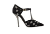 Dolce & Gabbana Elegante Krystaludsmykkede Pumps i Ruskind