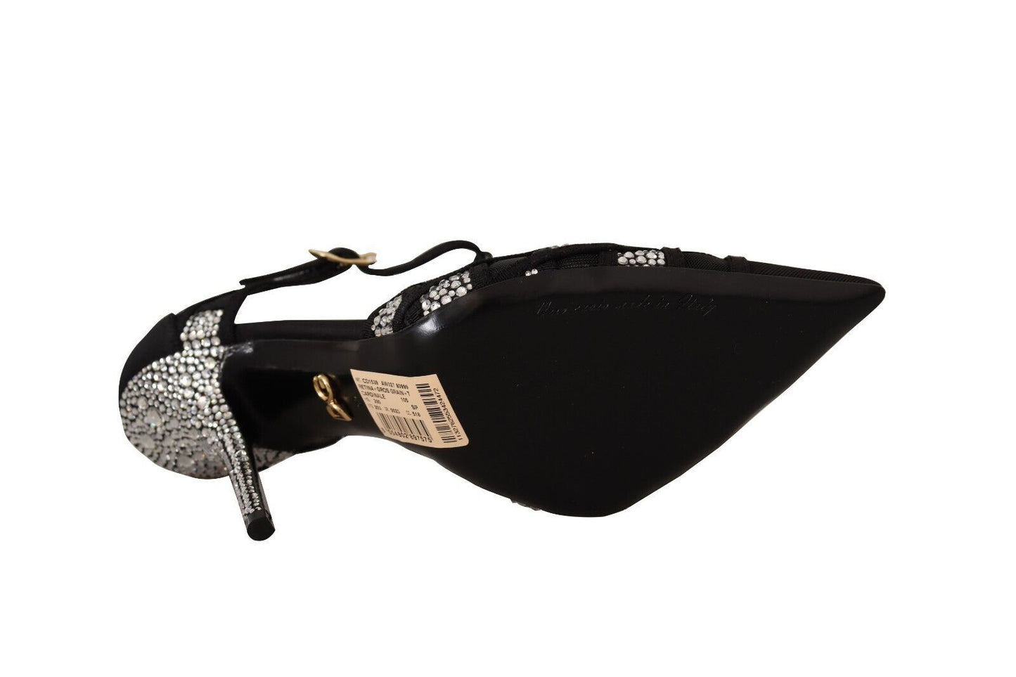 Dolce & Gabbana Elegante Krystaludsmykkede Pumps i Ruskind