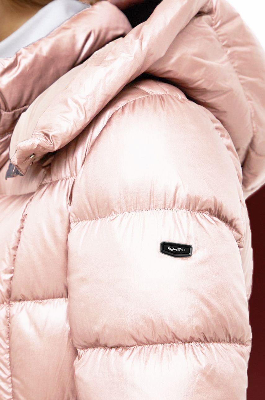Refrigiwear lyserød nylonjakke til kvinder