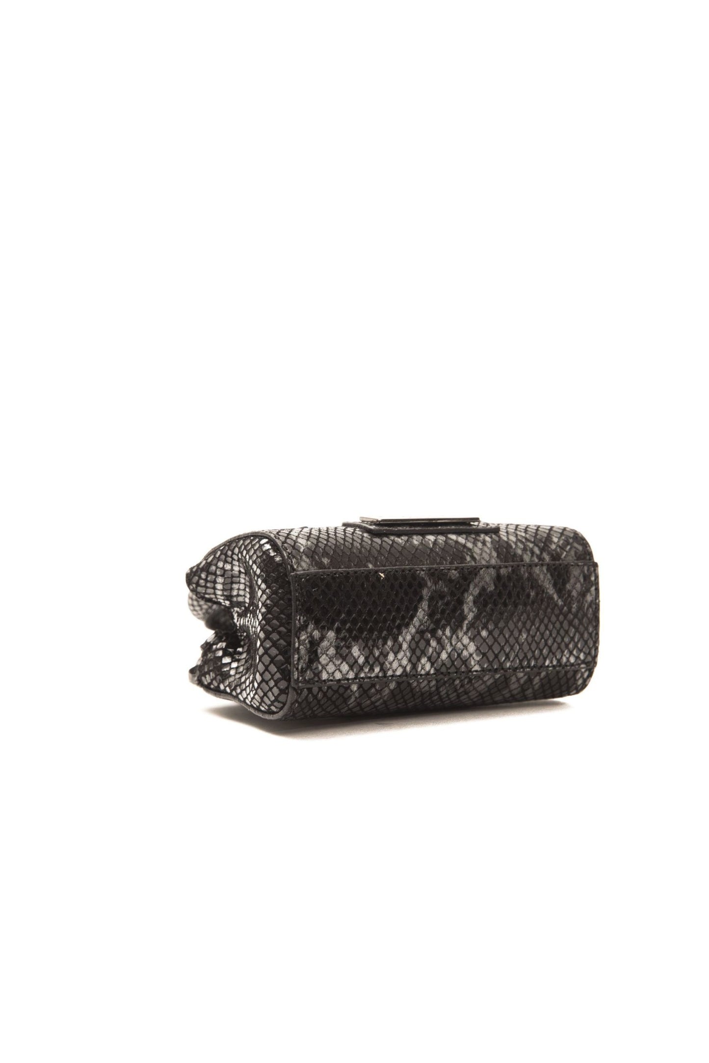 Pompei Donatella Chic mini-taske i læder med pytonprint