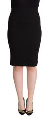 Dolce & Gabbana Chic højtaljet blyantnederdel i sort