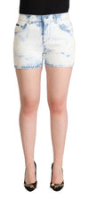 Dolce & Gabbana Chic Hvide Denimshorts Med Mellemhøj Talje