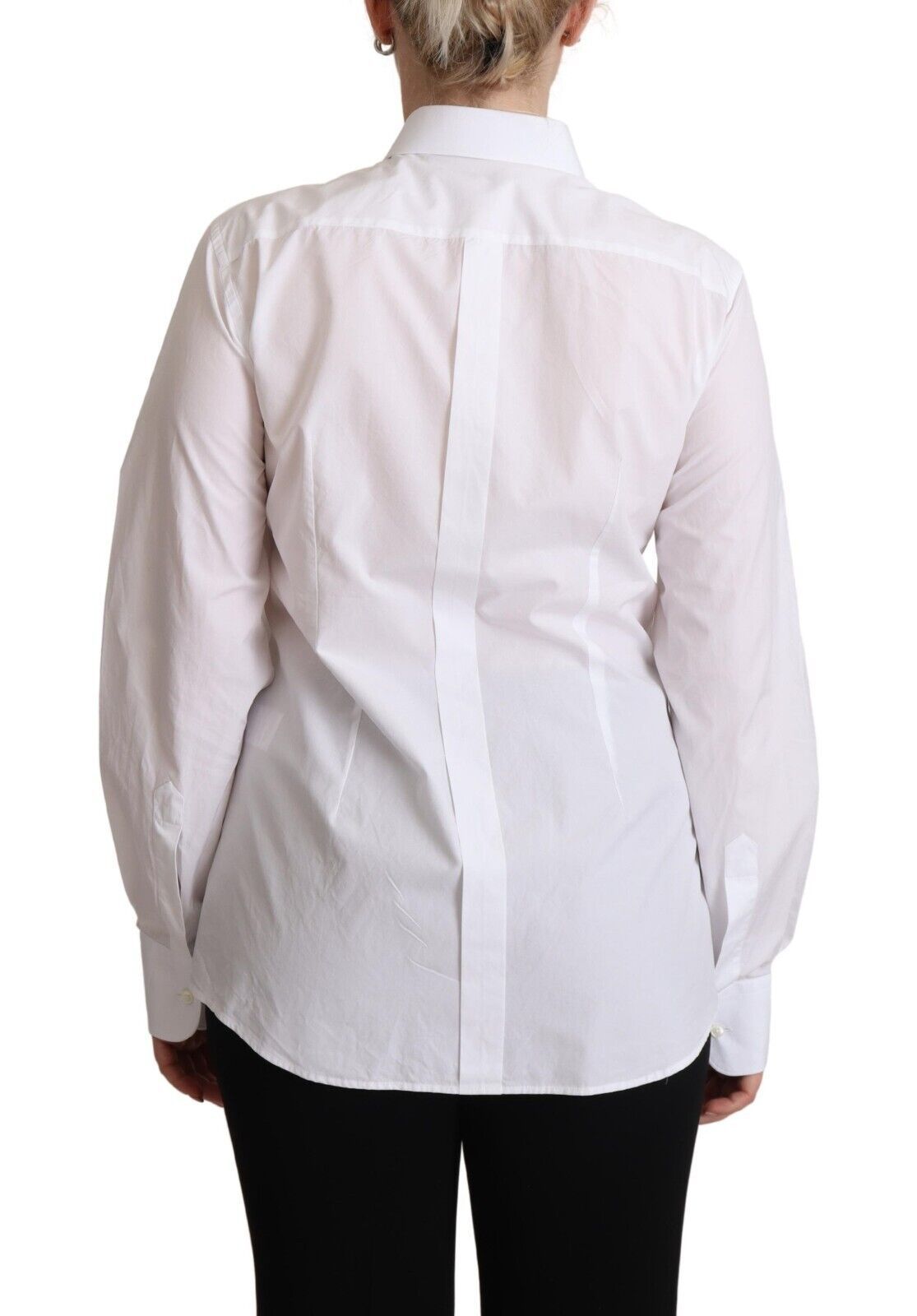 Dolce & Gabbana Elegant Hvid Poplin Skjorte
