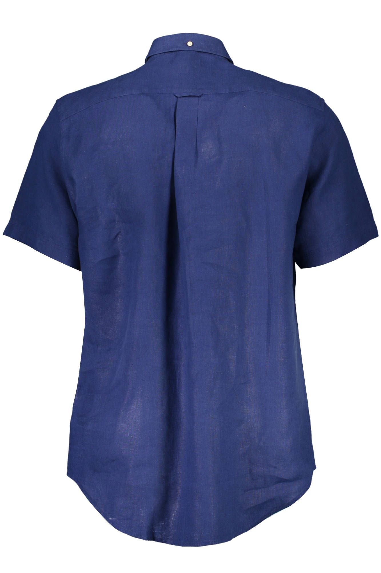 Gant Elegant Blå Hørskjorte Med Knapper