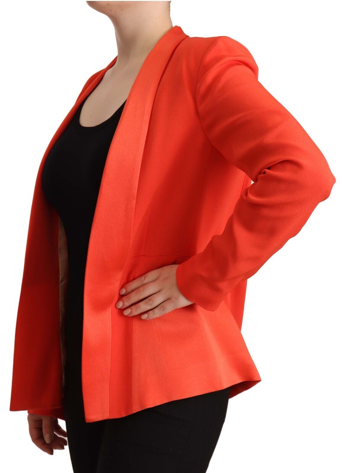 CO|TE Elegant Orange Overfrakke Langærmet Jakke