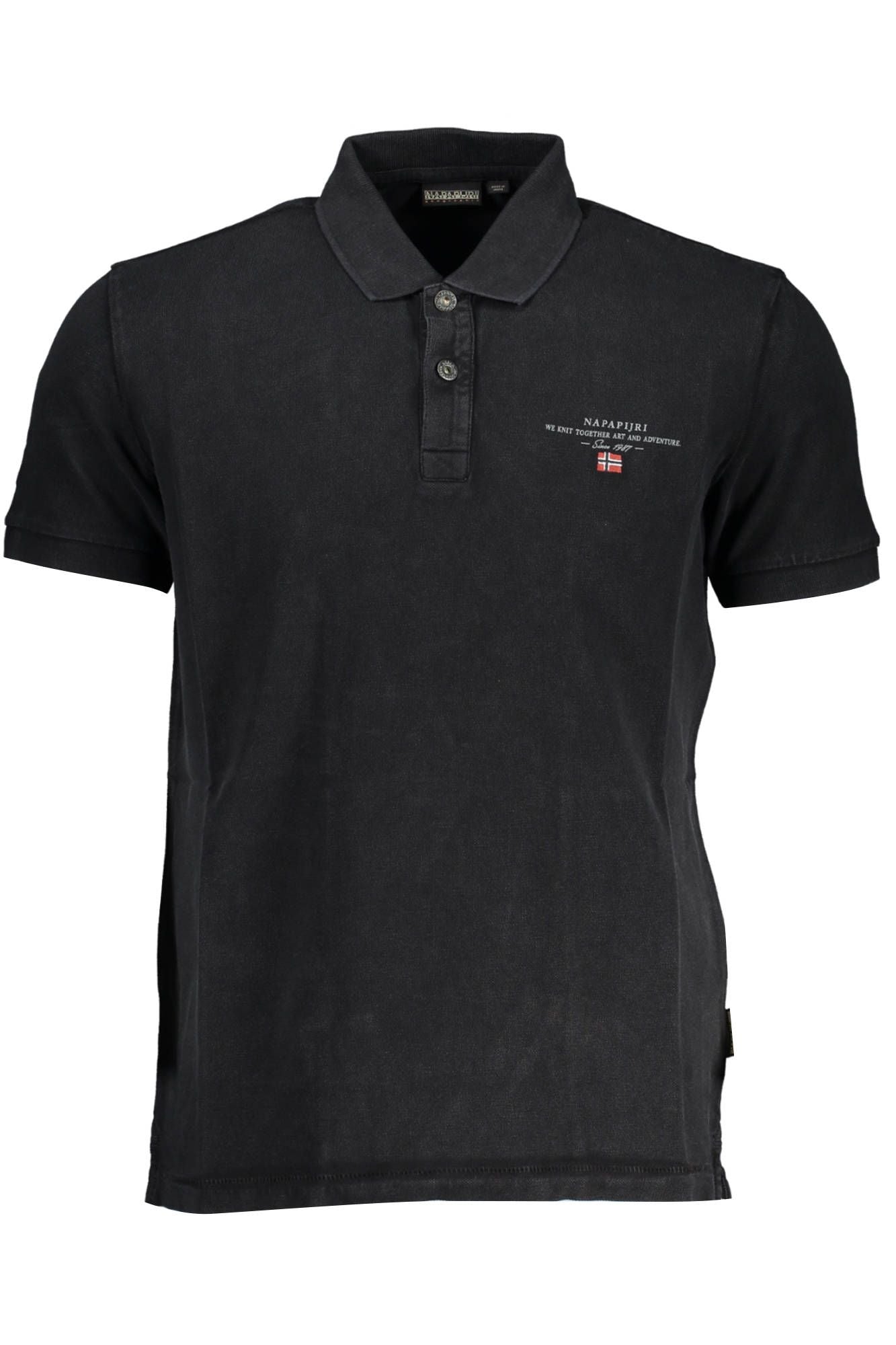 Napapijri Classic Sort Broderet Poloshirt