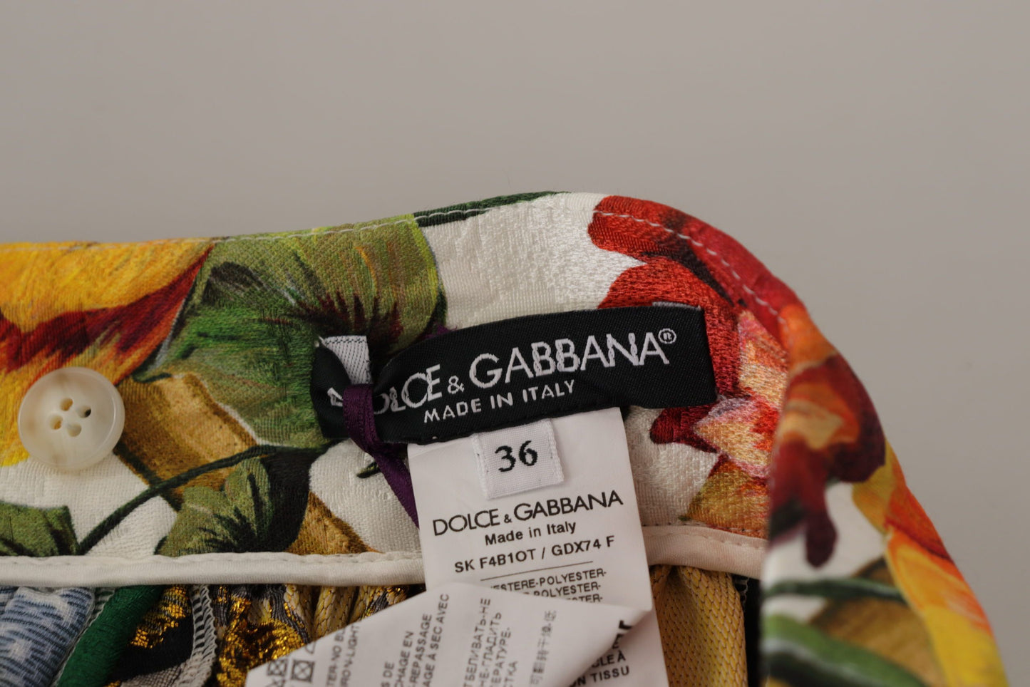 Dolce & Gabbana højtaljet maxinederdel med sicilianske mønstre
