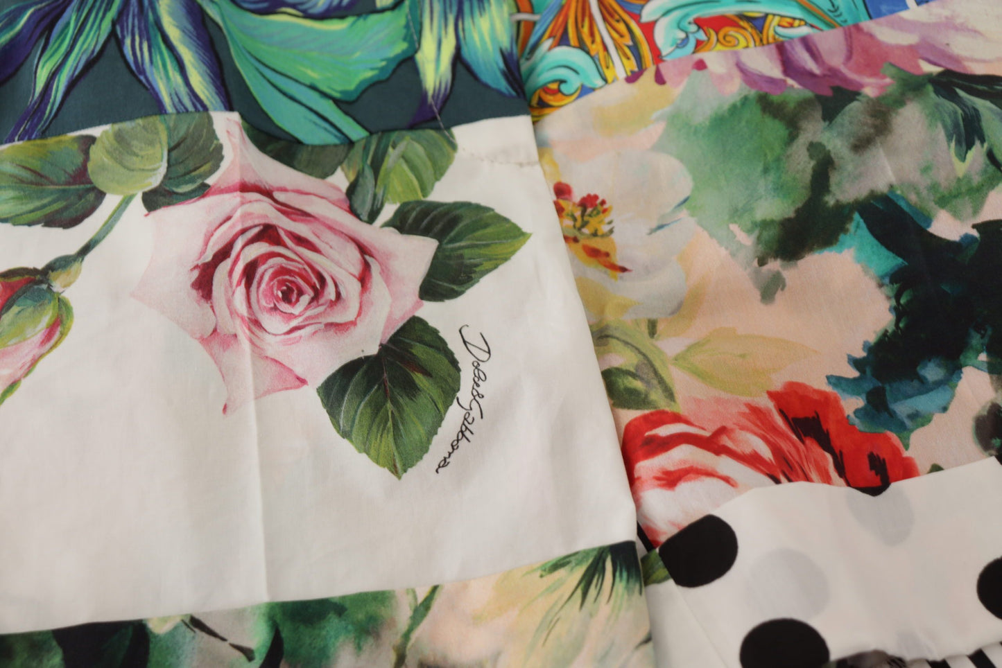 Dolce & Gabbana Blomsterprintede højtaljede hotpants shorts