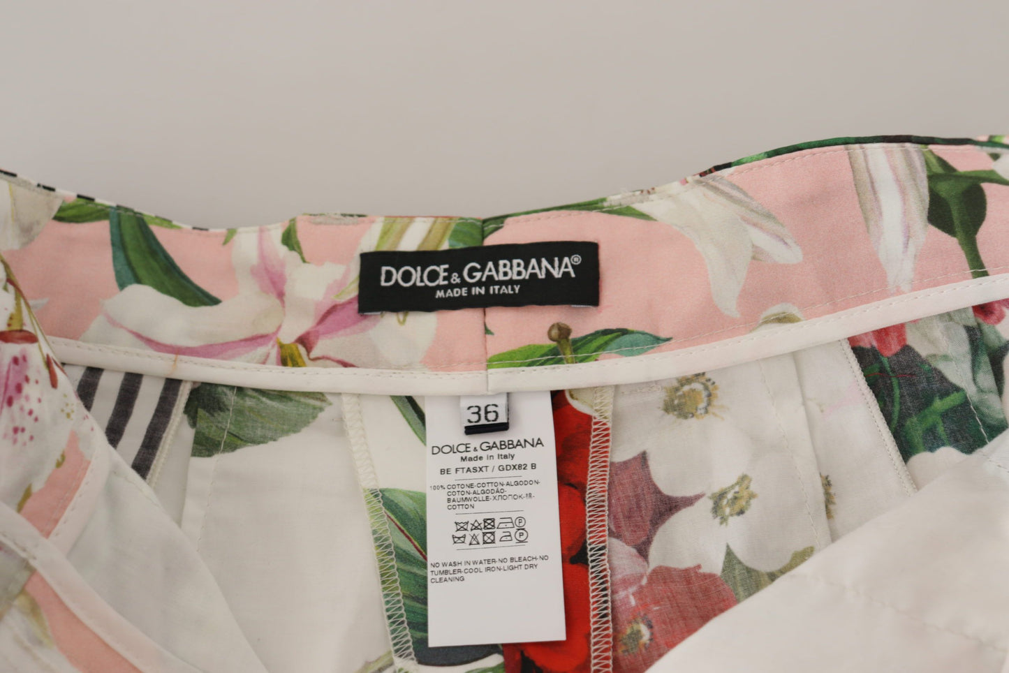 Dolce & Gabbana Blomsterprintede højtaljede hotpants shorts