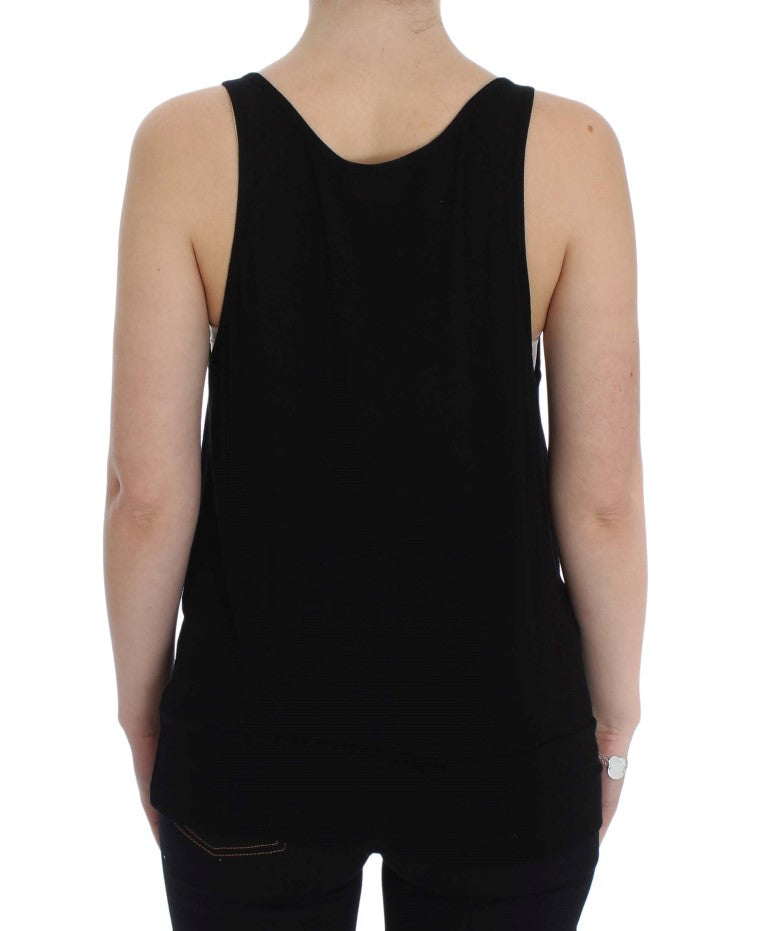 PLEIN SUD Elegant Sort Cami Bluse Tanktop