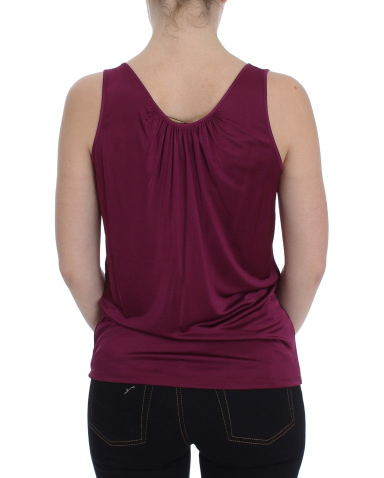 PLEIN SUD Elegant Lilla Rayon Cami Bluse