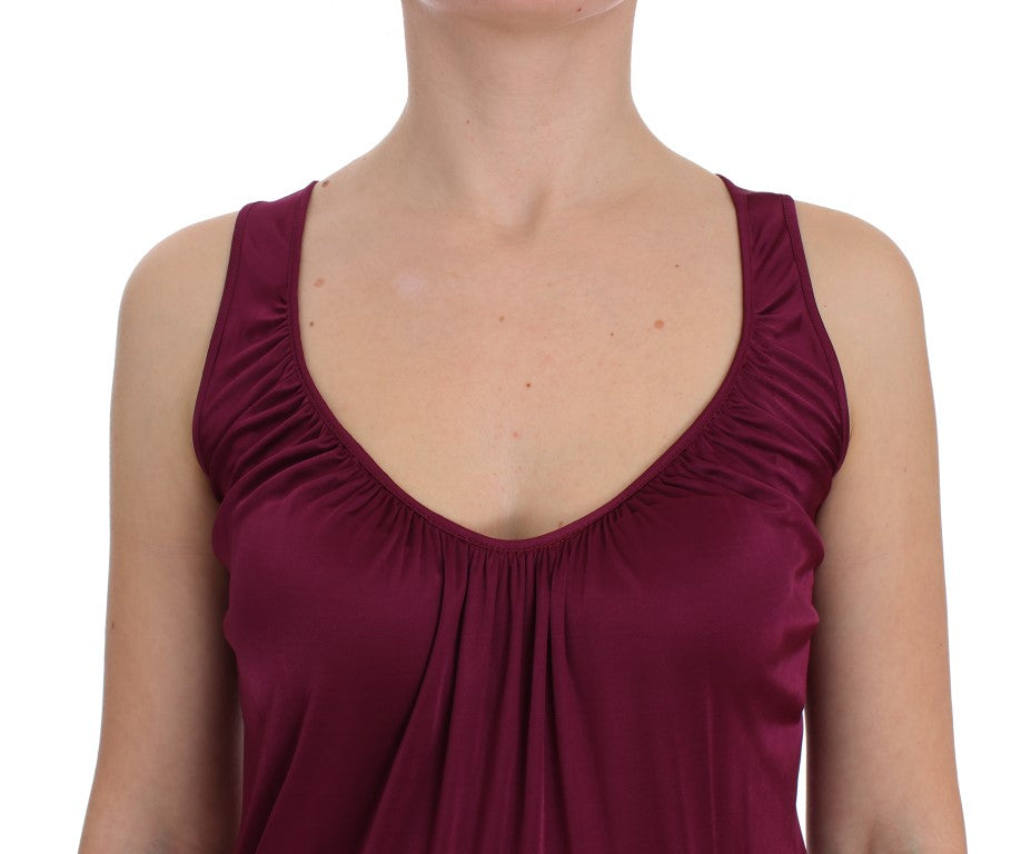 PLEIN SUD Elegant Lilla Rayon Cami Bluse