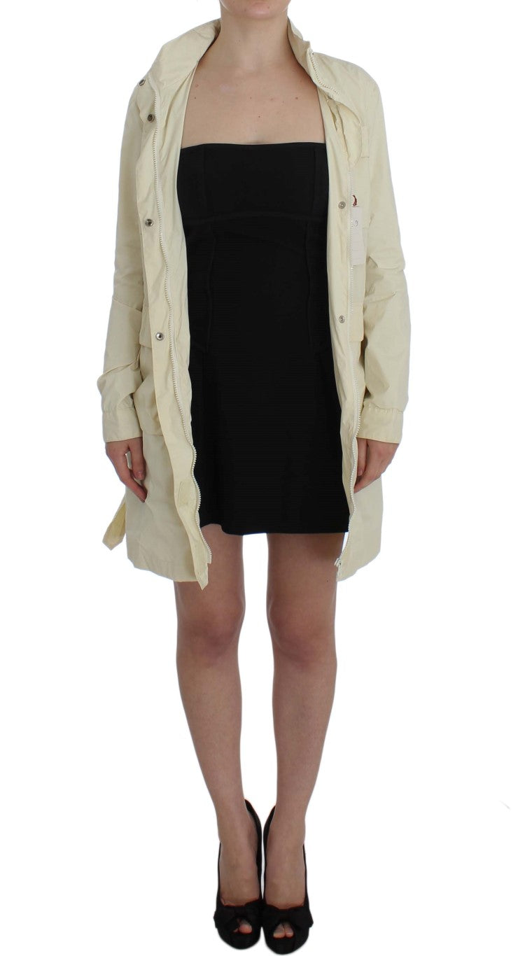PAROSH Chic Beige Trench Jakke Frakke