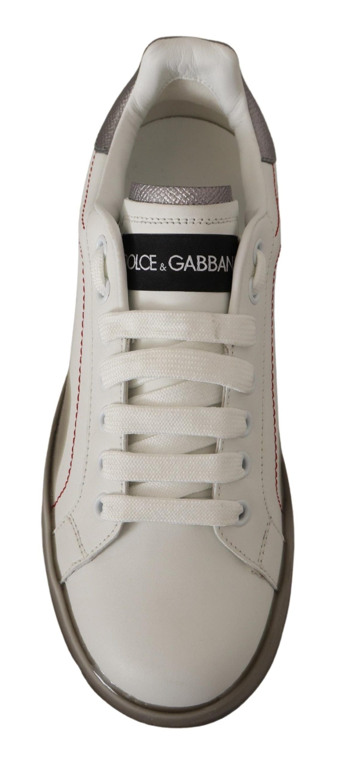 Dolce & Gabbana Elegante Hvide Lædersneakers