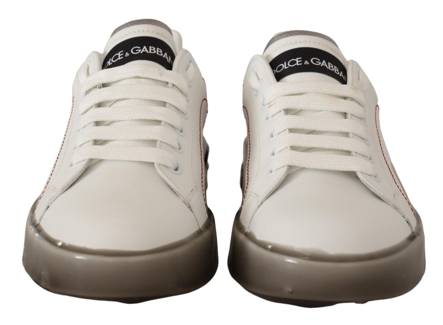 Dolce & Gabbana Elegante Hvide Lædersneakers