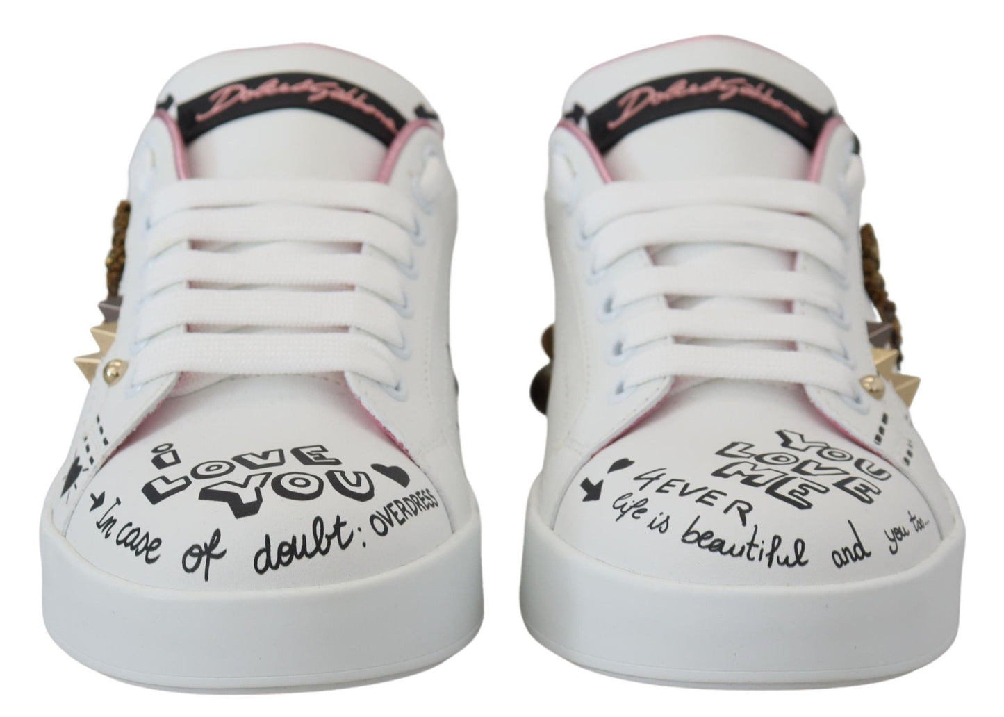 Dolce & Gabbana Queen Crown Chic lædersneakers