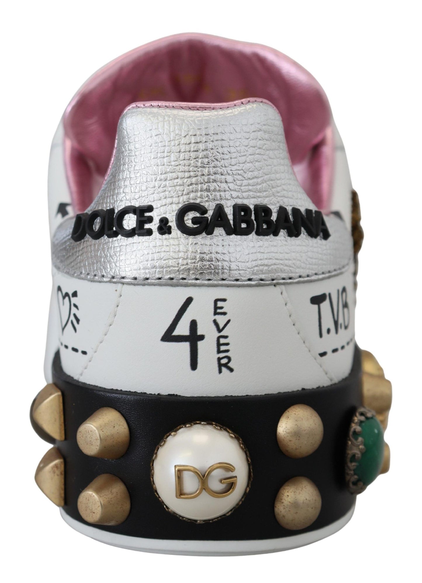 Dolce & Gabbana Queen Crown Chic lædersneakers