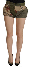 Dolce & Gabbana Army Green højtaljede hotpants