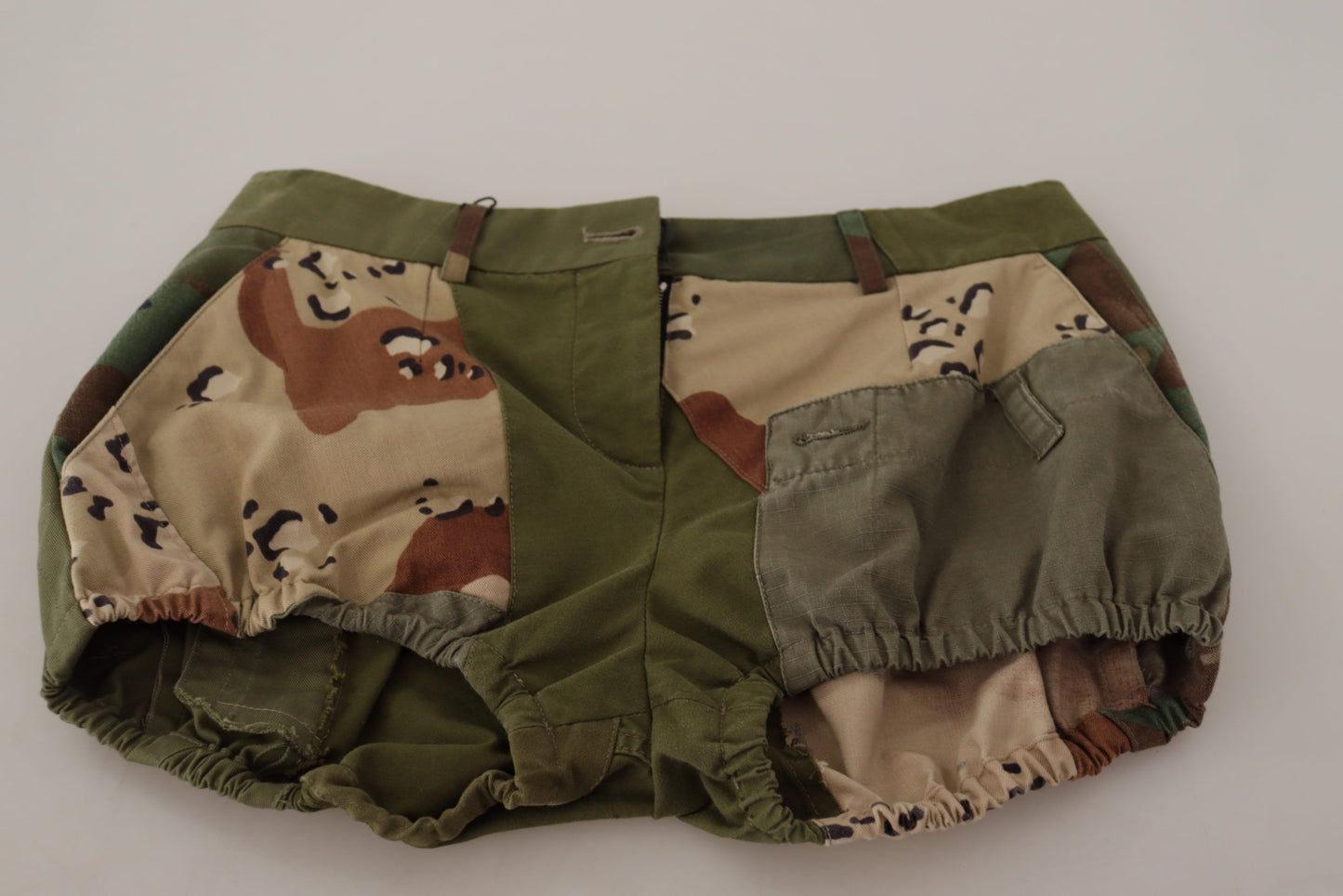 Dolce & Gabbana Army Green højtaljede hotpants