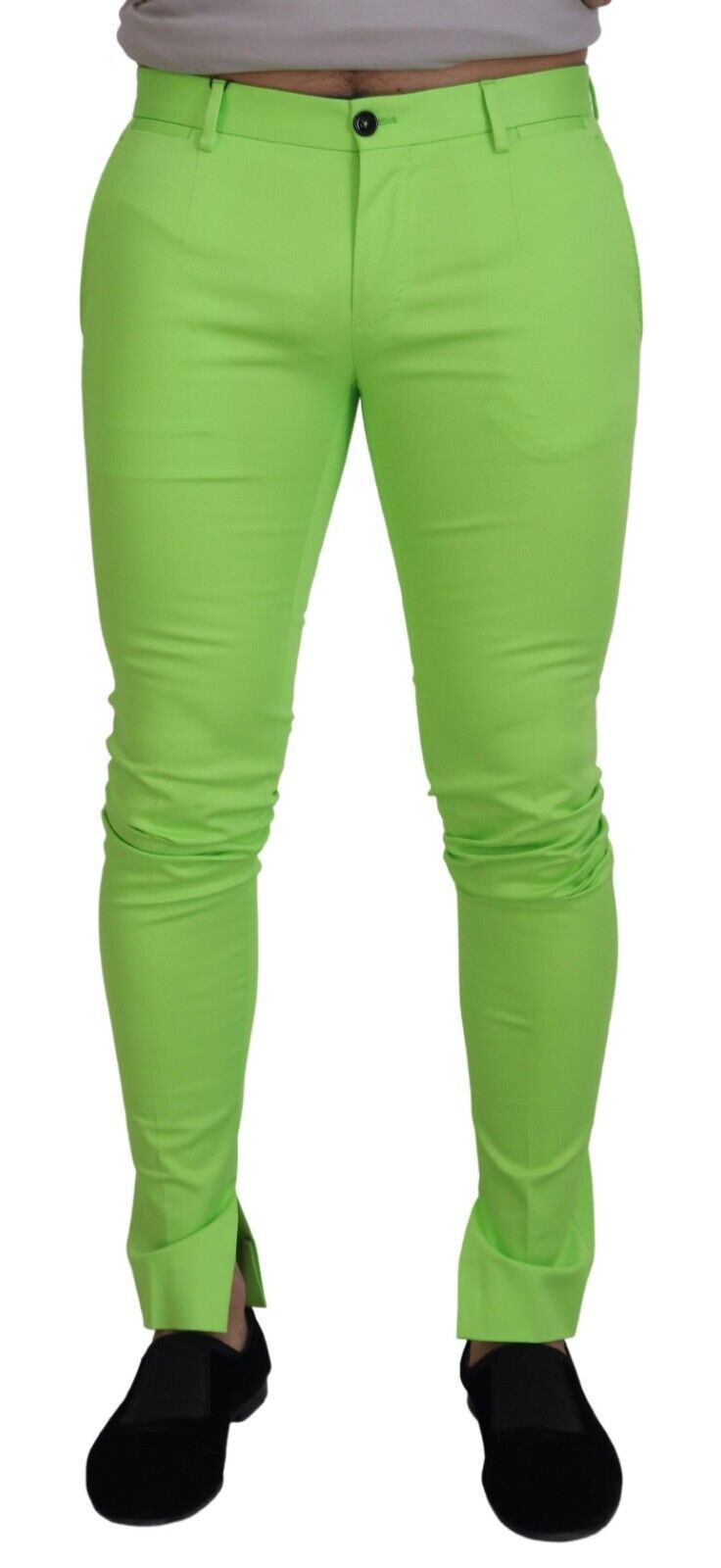 Dolce & Gabbana Elegante Lysegrønne Bomulds Chinos