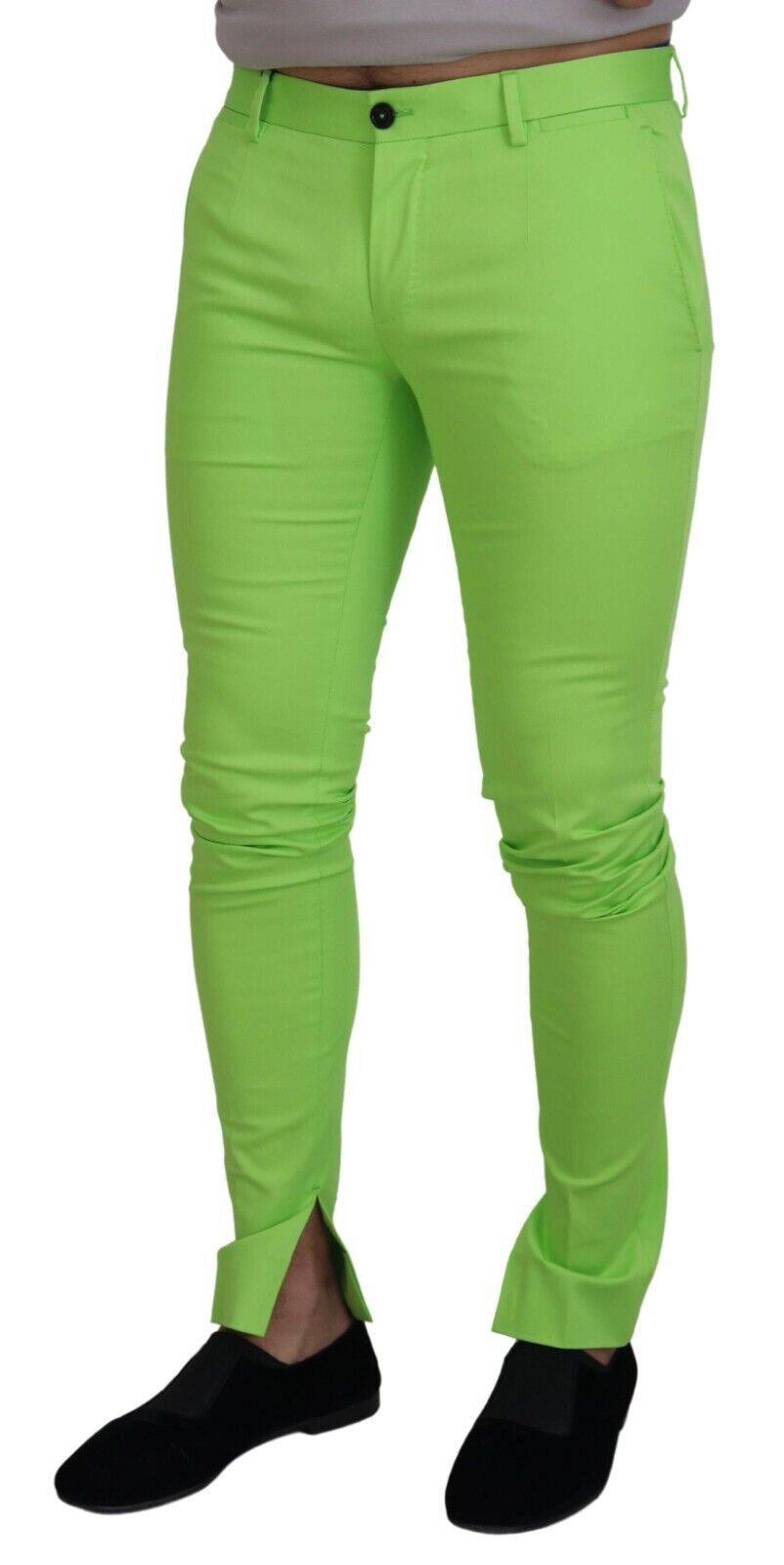 Dolce & Gabbana Elegante Lysegrønne Bomulds Chinos