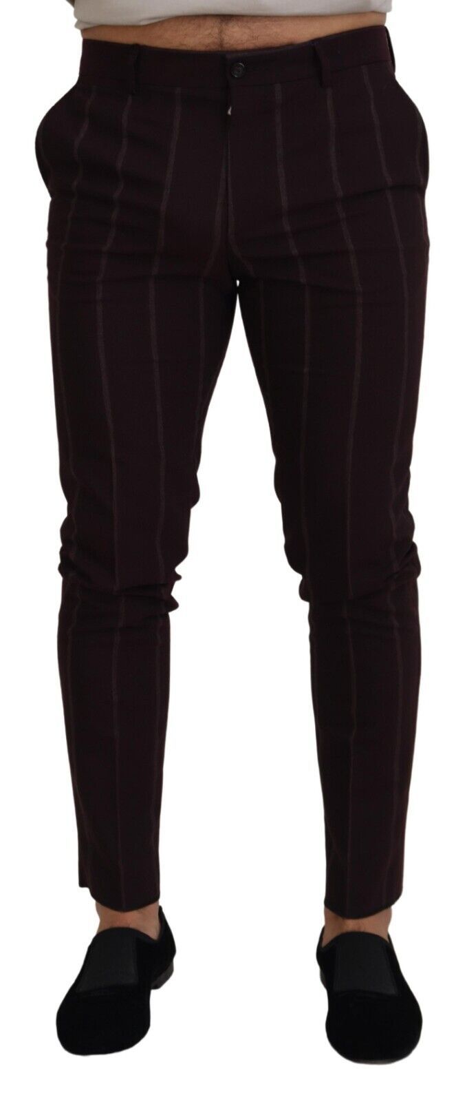 Dolce & Gabbana Elegante Brune Uldblandingsbukser