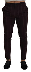 Dolce & Gabbana Elegante Brune Uldblandingsbukser