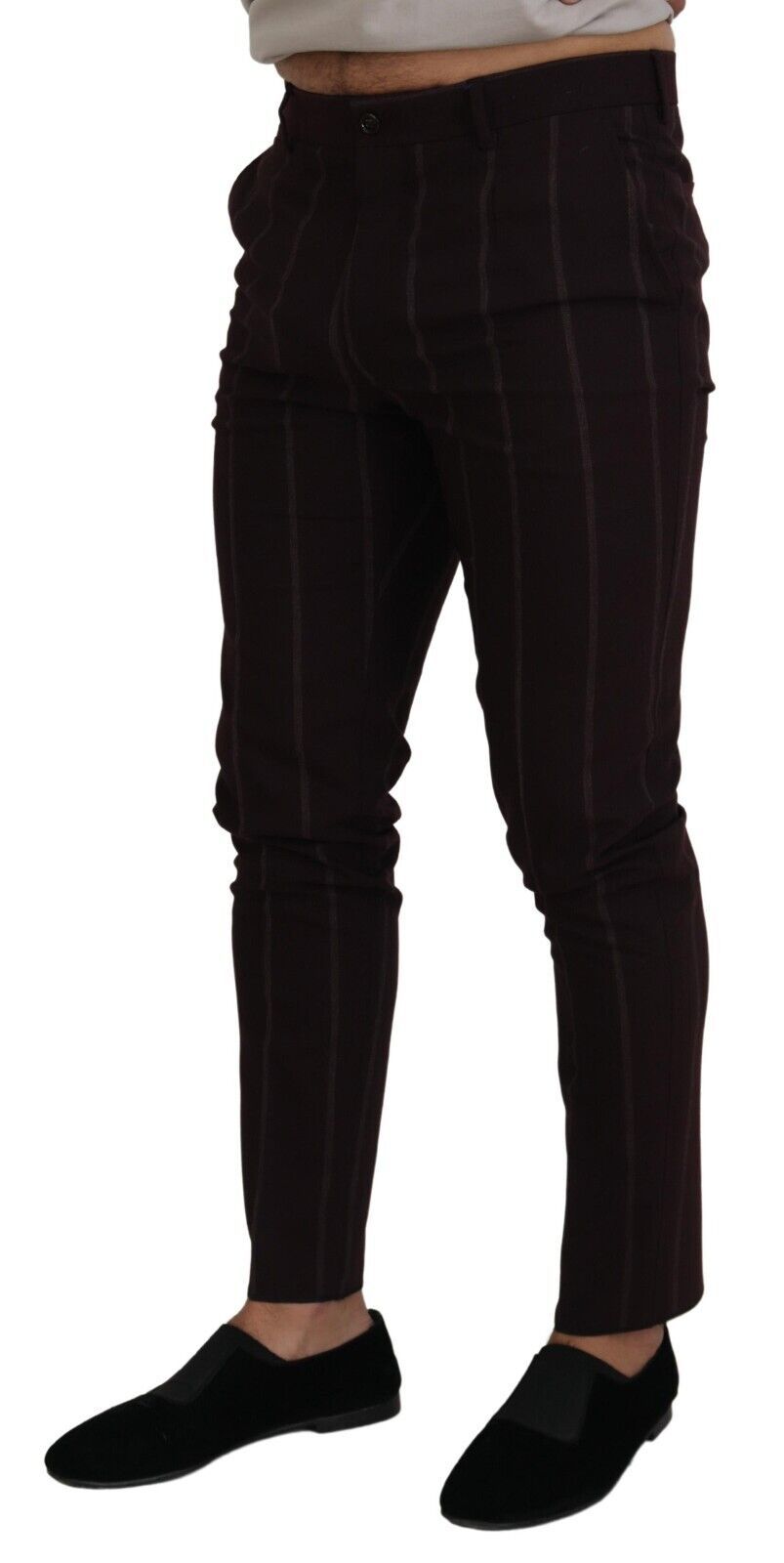 Dolce & Gabbana Elegante Brune Uldblandingsbukser
