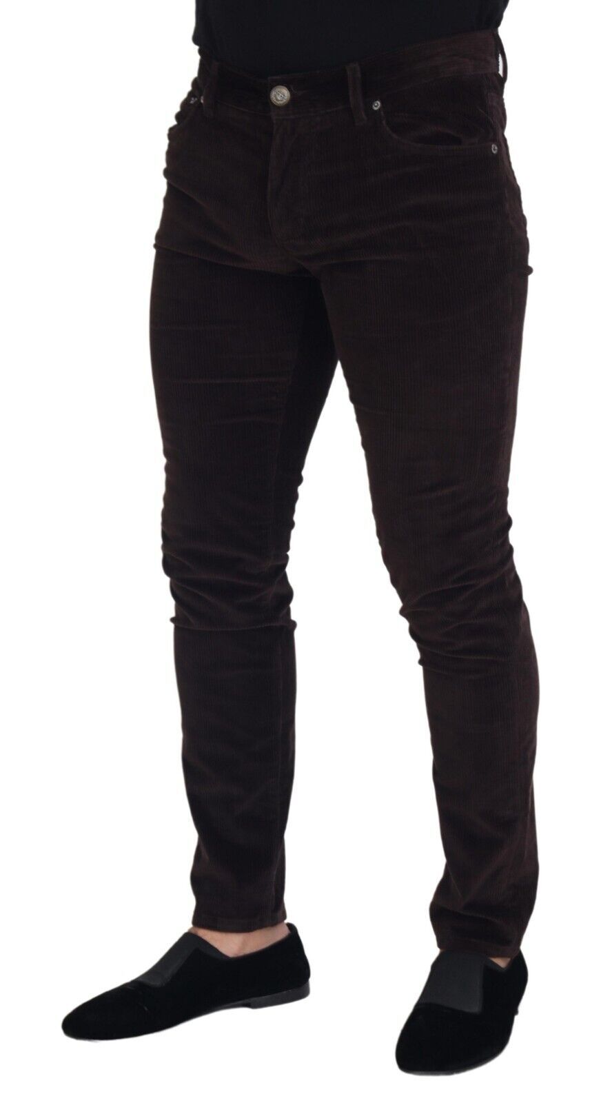 Dolce & Gabbana Elegante Brune Silkeblandingsbukser