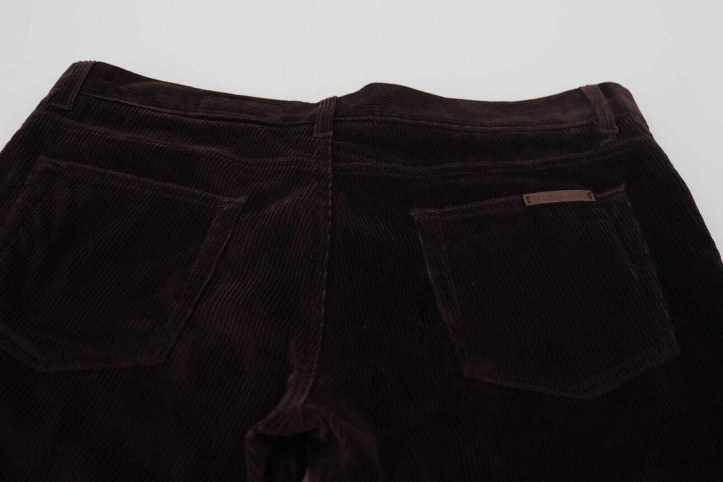 Dolce & Gabbana Elegante Brune Silkeblandingsbukser