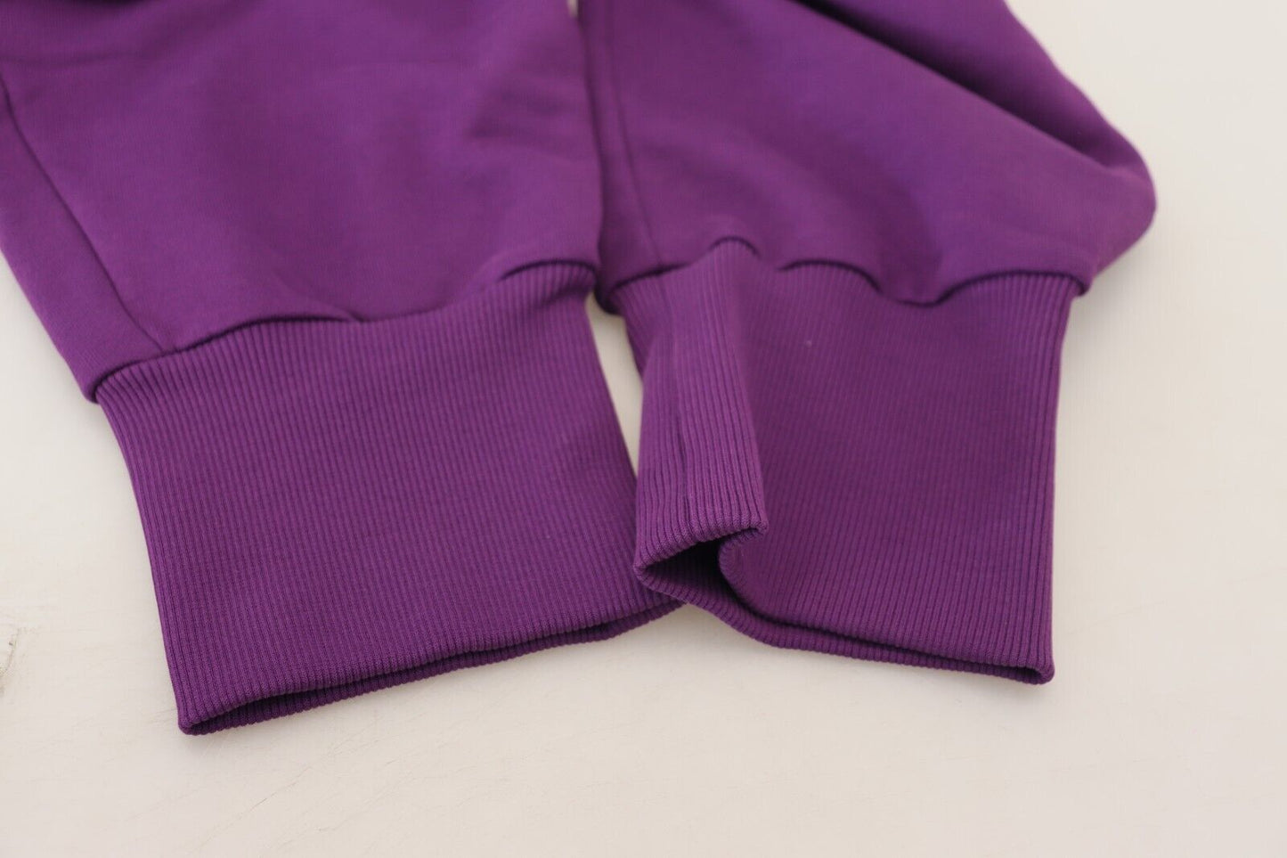 Dolce & Gabbana Elegant Lilla Cargo Joggingbukser i Bomuld