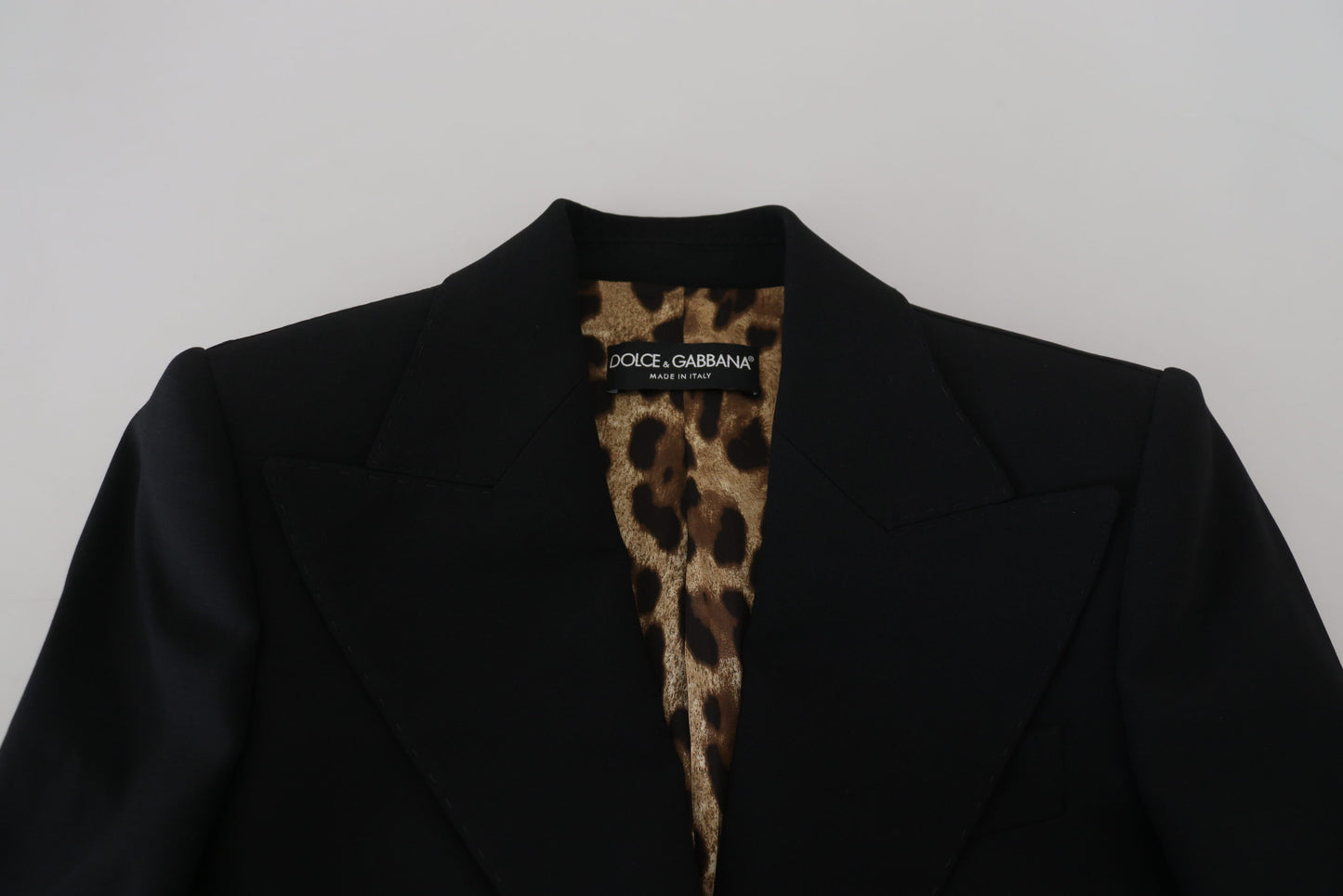 Dolce & Gabbana Elegant Sort Stretch Uldblazer