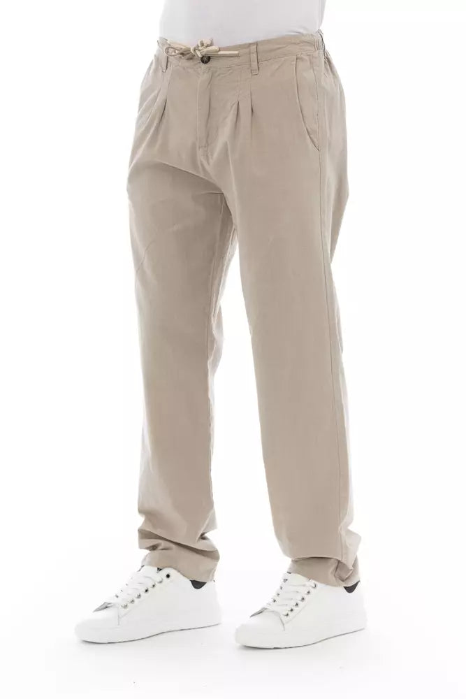 Baldinini Trend Beige Bomuld Herre Chino Bukser