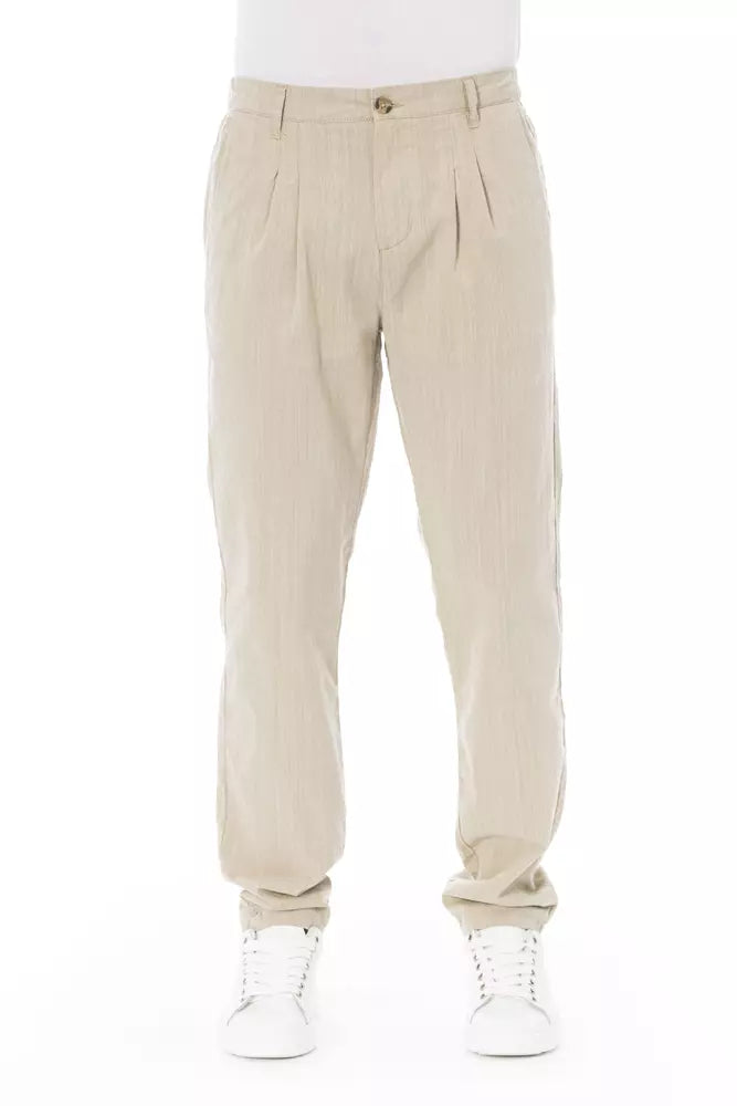 Baldinini Trend Beige Bomuld Herre Chino Bukser