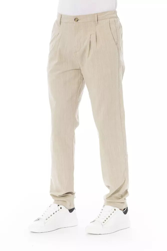 Baldinini Trend Beige Bomuld Herre Chino Bukser