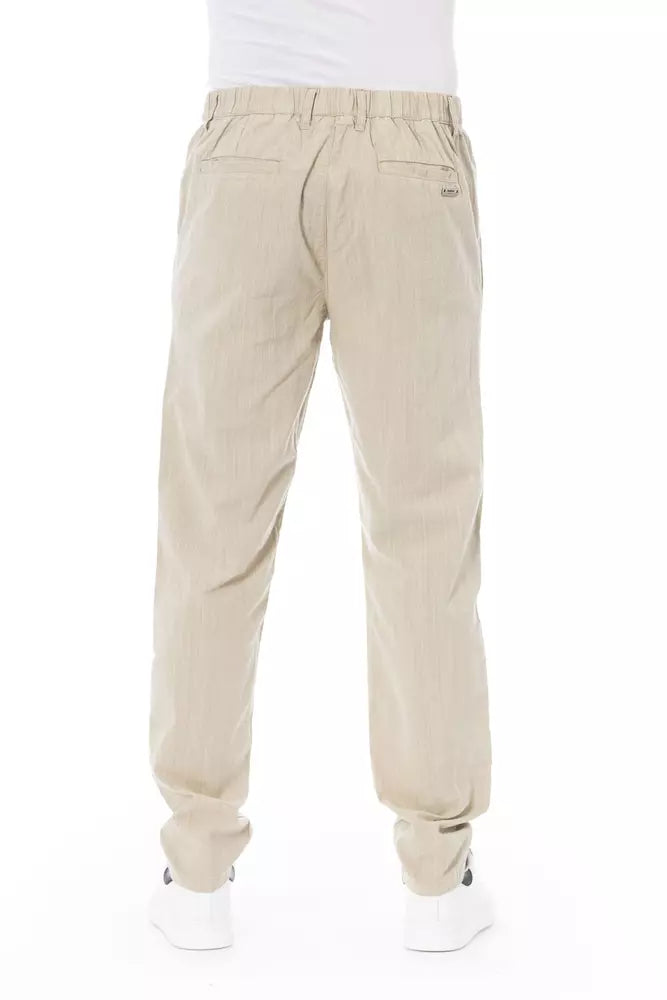 Baldinini Trend Beige Bomuld Herre Chino Bukser