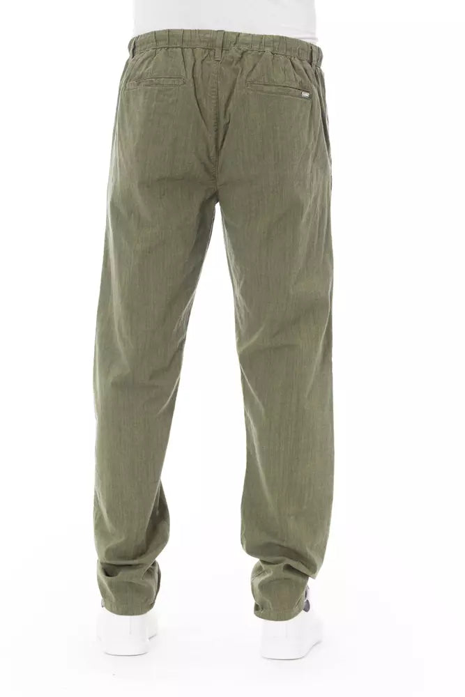 Baldinini Trend Army Bomuld Chino Bukser Til Herrer
