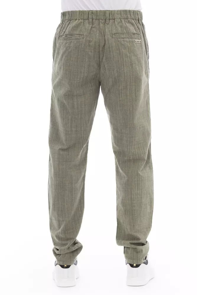 Baldinini Trend Army Bomuld Chino Bukser Til Herrer