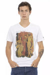 Trussardi Action Hvid Bomuld Herre T-shirt