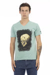 Trussardi Action Grøn Bomuld Herre T-shirt