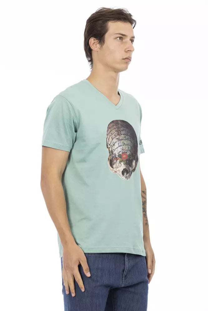 Trussardi Action Grøn Bomuld Herre T-shirt