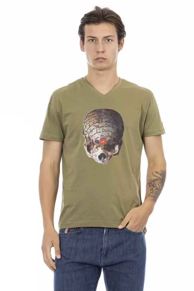 Trussardi Action Grøn Bomuld Herre T-shirt
