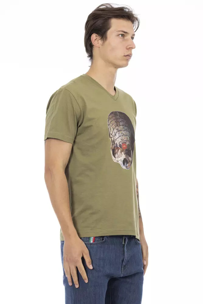 Trussardi Action Grøn Bomuld Herre T-shirt