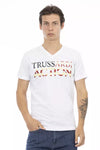 Trussardi Action Hvid Bomuld Herre T-shirt