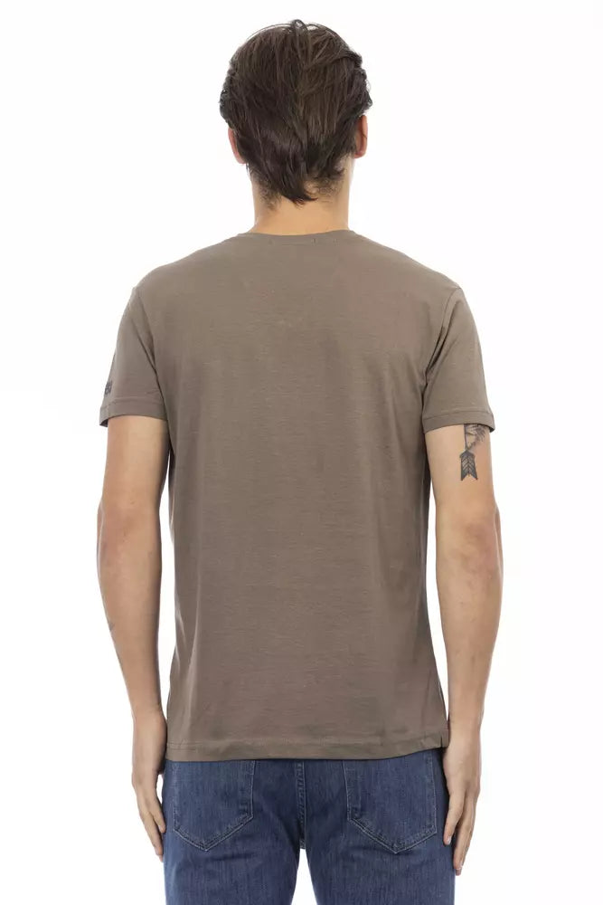 Trussardi Action Brun Bomuld Herre T-shirt